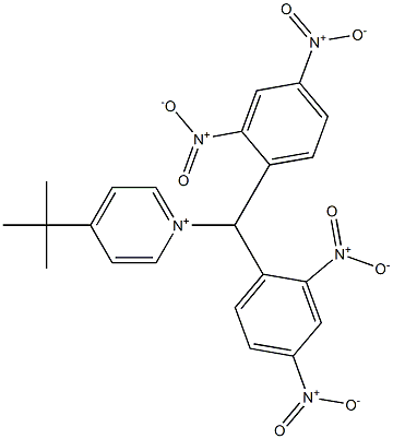 1-[Bis(2,4-dinitrophenyl)methyl]-4-(1,1-dimethylethyl)pyridinium Struktur