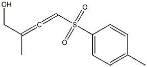 3-Methyl-1-(4-methylphenylsulfonyl)-1,2-butadien-4-ol Struktur