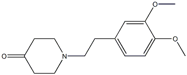 1-(3,4-Dimethoxyphenethyl)piperidine-4-one Struktur