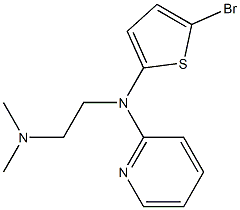 2-[(5-Bromo-2-thienyl)(2-dimethylaminoethyl)amino]pyridine Struktur