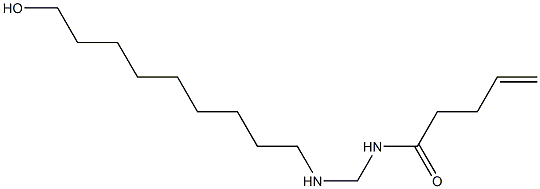 N-[[(9-Hydroxynonyl)amino]methyl]-4-pentenamide Struktur