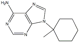 6-Amino-9-(1-methylcyclohexyl)-9H-purine Struktur