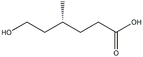 [R,(+)]-6-Hydroxy-4-methylhexanoic acid Struktur