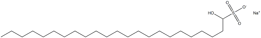 1-Hydroxytricosane-1-sulfonic acid sodium salt Struktur