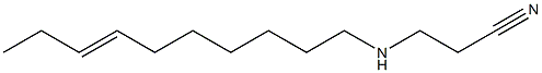 3-(7-Decenylamino)propionitrile Struktur