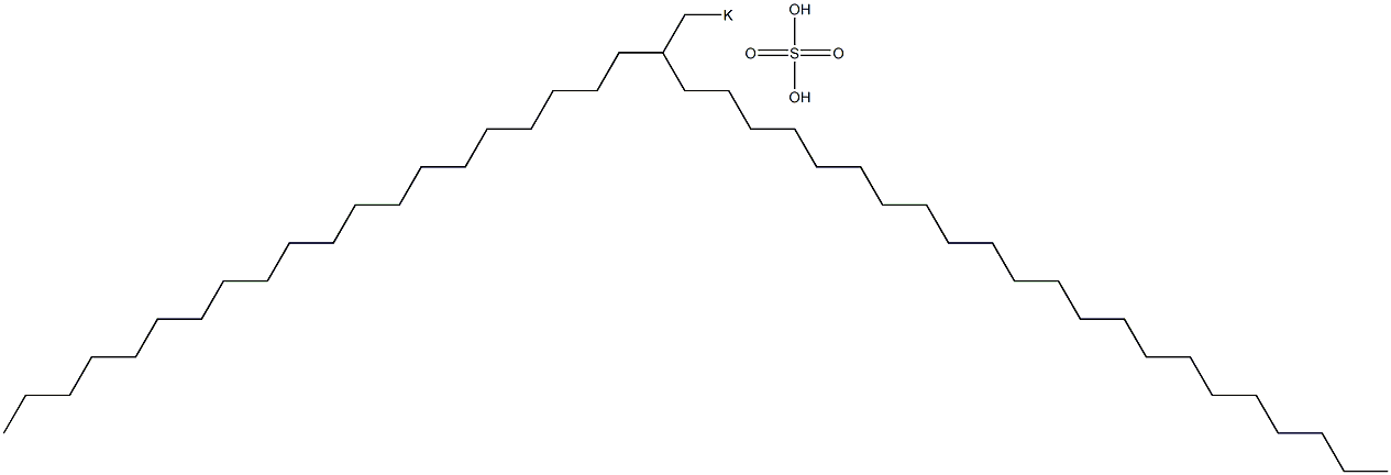 Sulfuric acid 2-icosyltetracosyl=potassium salt Struktur