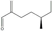 [R,(-)]-5-Methyl-2-methyleneheptanal Struktur