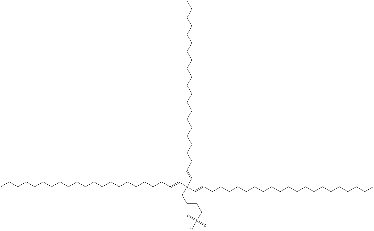 N,N-Di(1-docosenyl)-N-(4-sulfonatobutyl)-1-docosen-1-aminium Struktur