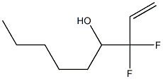 3,3-Difluoro-1-nonen-4-ol Struktur