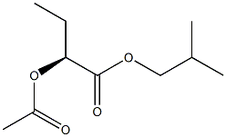 [S,(-)]-2-Acetyloxybutyric acid isobutyl ester Struktur