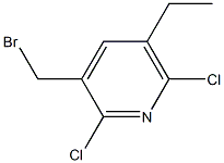 2,6-Dichloro-3-(bromomethyl)-5-ethylpyridine Struktur