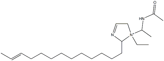 1-[1-(Acetylamino)ethyl]-1-ethyl-2-(11-tridecenyl)-3-imidazoline-1-ium Struktur