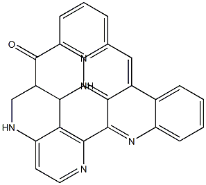 6,7-Dihydro-7,10,11,18,19-pentaaza-19H-benzo[b]naphtho[2,3-i]perylen-5(5aH)-one Struktur