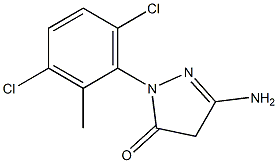 3-Amino-1-(3,6-dichloro-2-methylphenyl)-5(4H)-pyrazolone Struktur