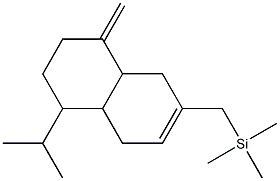 2-(Trimethylsilylmethyl)-5-isopropyl-8-methylene-1,4,4a,5,6,7,8,8a-octahydronaphthalene Struktur