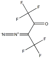 3-Diazo-1,1,1,4,4,4-hexafluoro-2-butanone Struktur