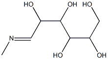 6-Methylimino-1,2,3,4,5-pentahydroxyhexane Struktur