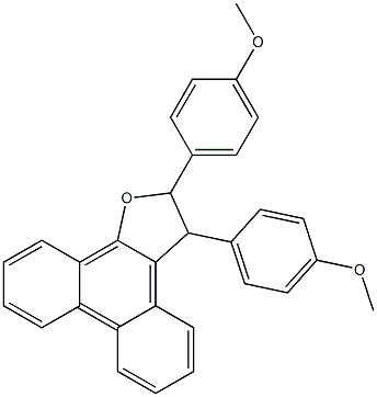 2,3-Bis(4-methoxyphenyl)-2,3-dihydrophenanthro[9,10-b]furan Struktur