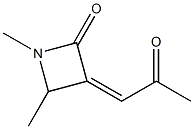 (Z)-3-(2-Oxopropylidene)-1,4-dimethylazetidin-2-one Struktur