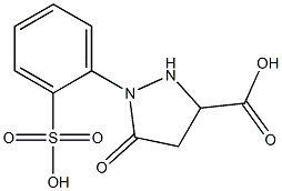 1-(2-Sulfophenyl)-5-oxo-3-pyrazolidinecarboxylic acid Struktur