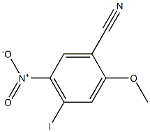 4-Iodo-2-methoxy-5-nitro-benzonitrile Struktur