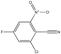 2-chloro-4-fluoro-6-nitrobenzonitrile Struktur