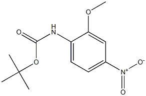 (2-Methoxy-4-nitro-phenyl)-carbamic acid tert-butyl ester Struktur