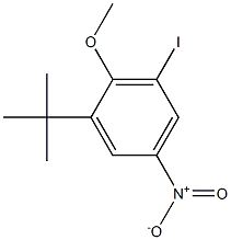 1-tert-Butyl-3-iodo-2-methoxy-5-nitro-benzene Struktur