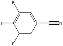 3,5-Difluoro-4-iodo-benzonitrile Struktur