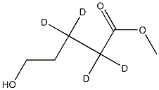 5-Hydroxypentanoic Acid Methyl Ester-d4 Struktur