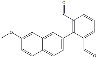 2-(7-Methoxy-2-naphthalenyl)-1,3-benzenedicarboxaldehyde Struktur