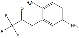 1-(2-Amino-5-aminobenzyl)-2,2,2-trifluoroacetaldehyde Struktur