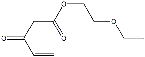 Ethoxyethyl methylene acetoacetate Struktur