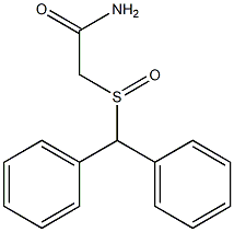 2-[(diphenylmethyl)sulfinyl]acetamide Struktur