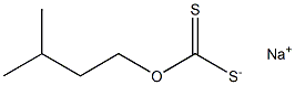 Sodium isoamylxanthate Struktur