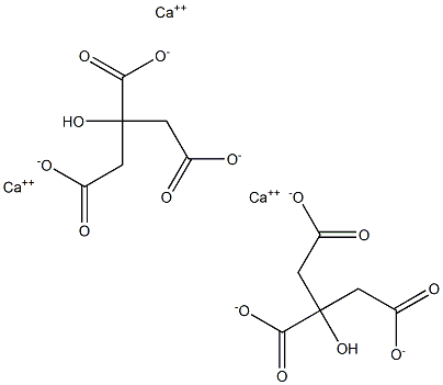 Calcium citrate medical grade Struktur