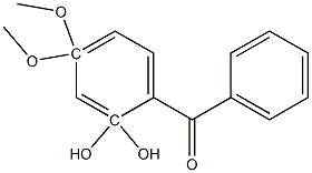 2,2-dihydroxy-4,4-dimethoxybenzophenone Struktur