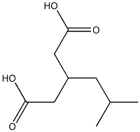 3-Isobutyl-glutaric acid Struktur