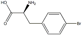 S-2-amino-3-(4'-bromophenyl)propionic acid Struktur