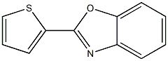 Benzooxazolylthiophene fluorescent whitening agent Struktur