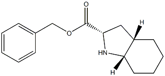 L-(2S,3aS,7aS)-Octahydro-1H-indole-2-carboxylic Acid Benzyl Ester Struktur