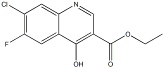 ETHYL 7-CHLORO-6-FLUORO-4-HYDROXY-3-QUINOLINECARBOXYLATE Struktur