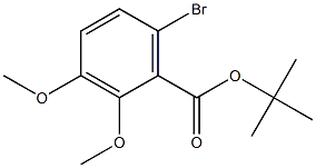 t-Butyl-6-Bromo-2,3-dimethoxybenzoic acid Struktur