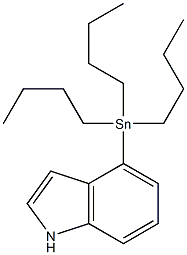 4-(TRIBUTYLSTANNYL)INDOLE Struktur