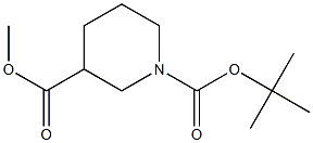 Methyl N-Boc-Piperidine-3-carboxylate Struktur