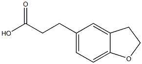 2,3-Dihydro-1-benzofuran-5-propanoic acid Struktur