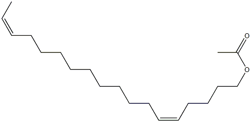 Z,Z-5,16-Octadecadien-1-ol acetate Struktur