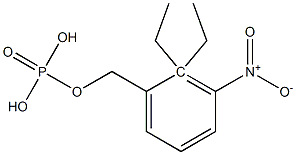 O,O-diethyl-m-nitrobenzyl phosphate Struktur