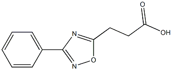 3-(3-phenyl-1,2,4-oxadiazol-5-yl)propionic acid Struktur