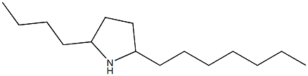 2-butyl-5-heptylpyrrolidine Struktur